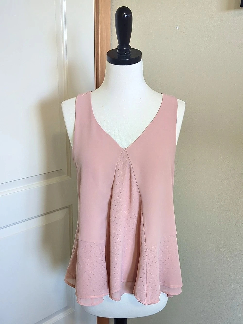 Sunday In Brooklyn Eyelet Tank Top Size Medium